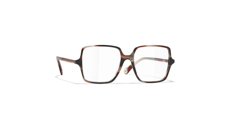 Eyeglasses CHANEL CH3448 1727 53-16 Gray brown striped in stock