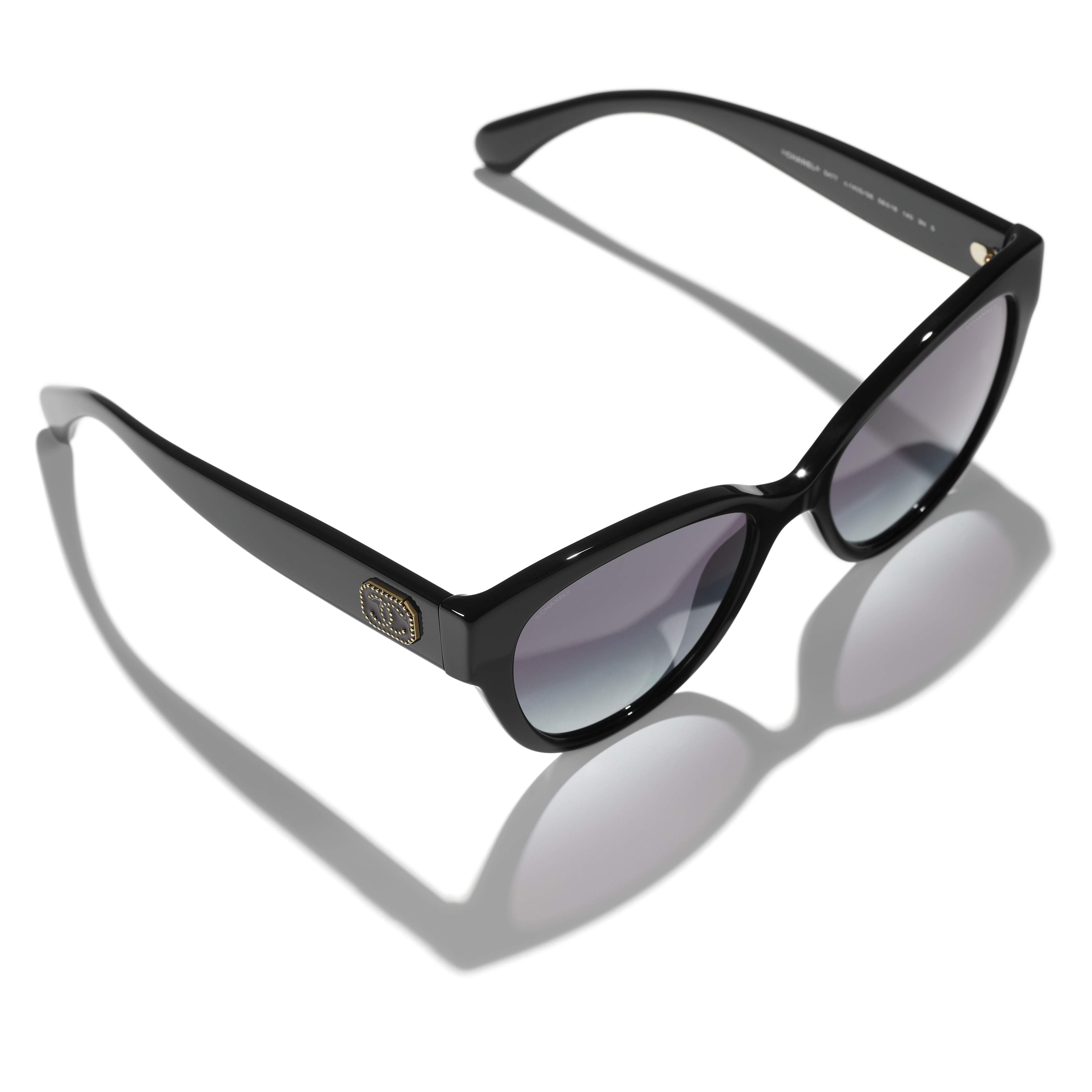 Sunglasses CHANEL CH5477 1403S6 56-18 Black in stock, Price 233,33 €