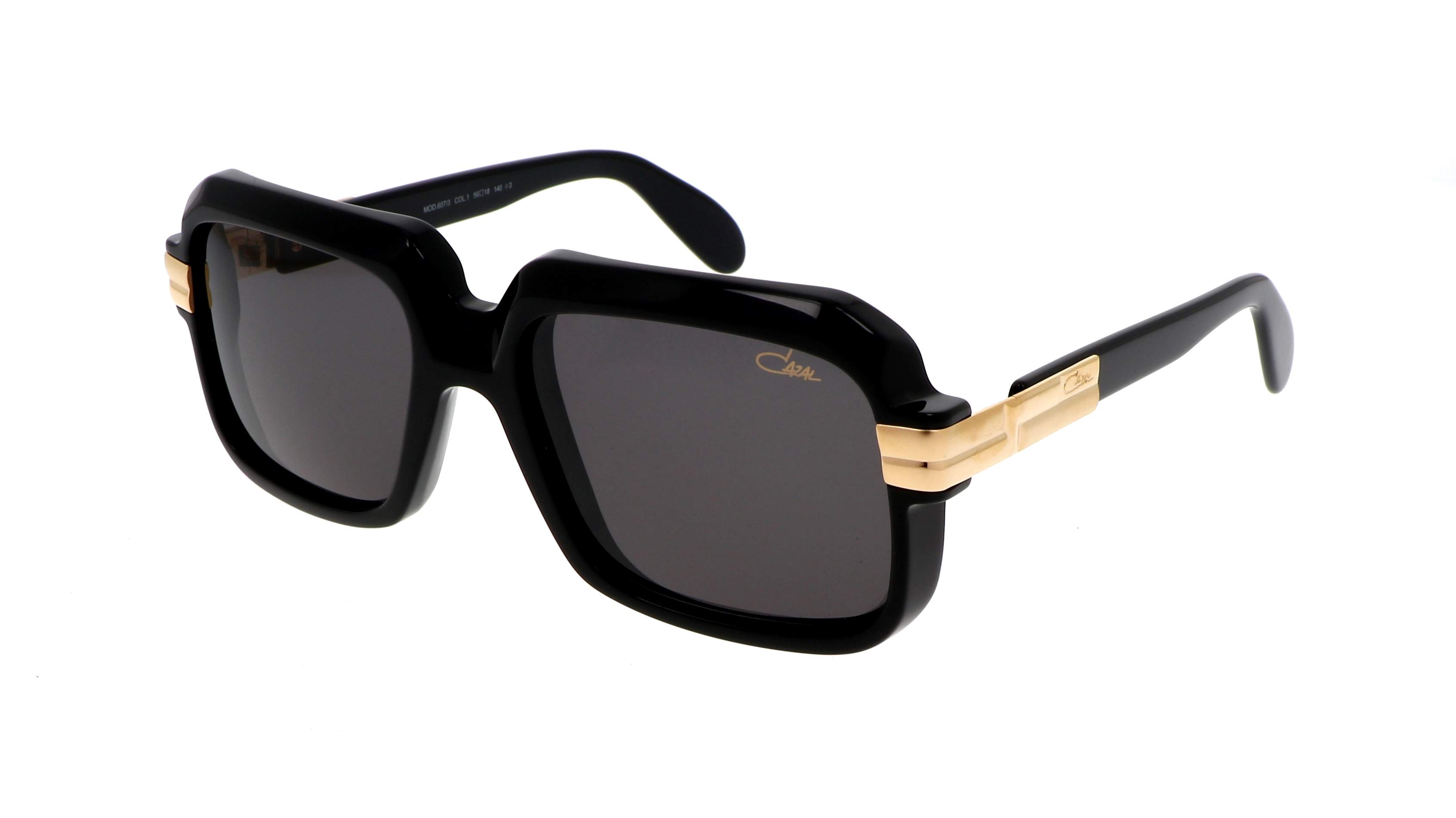 Lunettes De Soleil Vintage Cazal Modèle 967 - Or & Noir, état Neuf Stock Ancien (NOS)