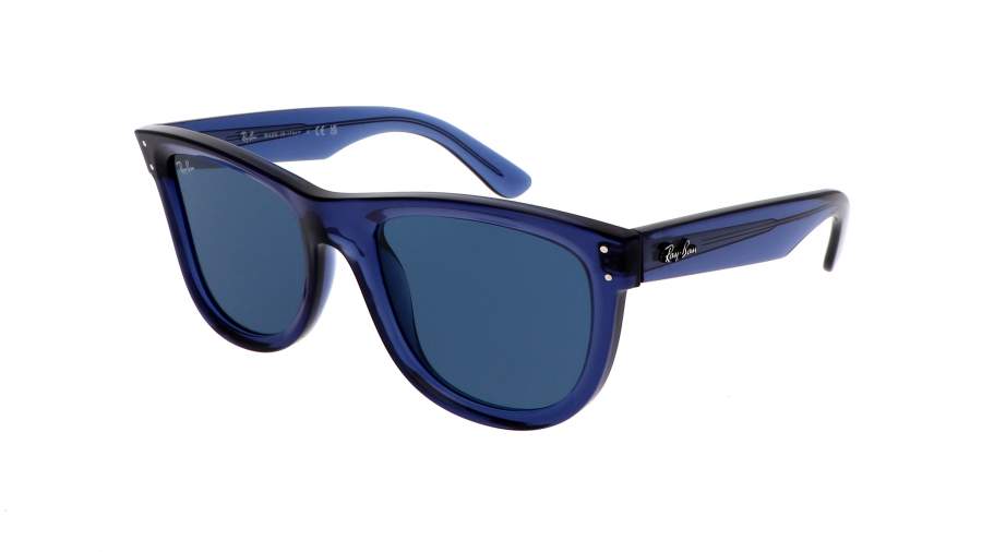Occhiali da sole Ray-Ban Wayfarer Reverse RBR0502S 6708/3A 53-20 Transparent Navy Blue in stock