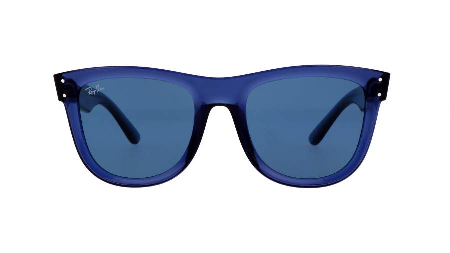 Sunglasses Ray-Ban Wayfarer Reverse RBR0502S 6708/3A 53-20 Transparent Navy Blue in stock