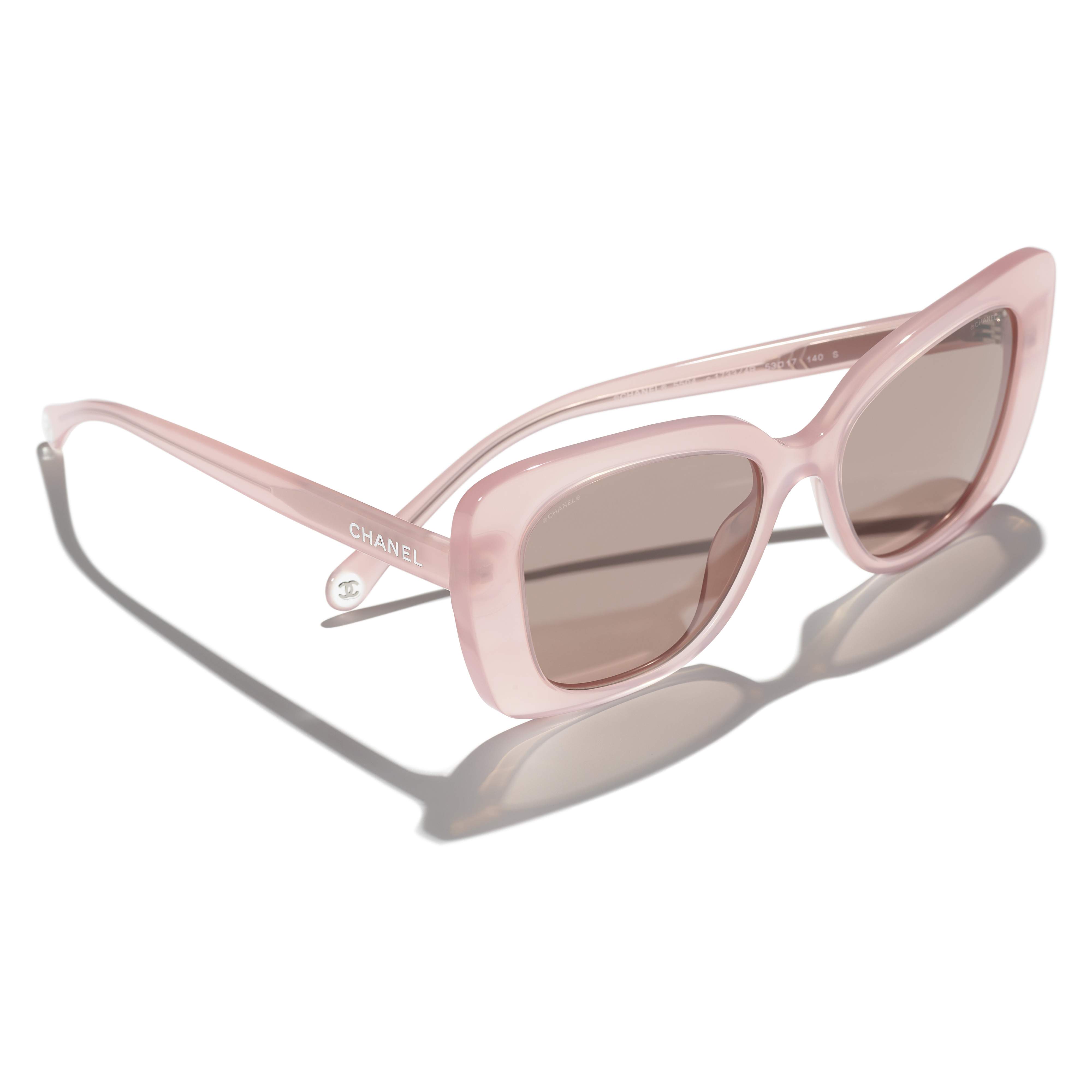CHANEL CH5430 Womens Irregular Sunglasses Pink at John Lewis  Partners