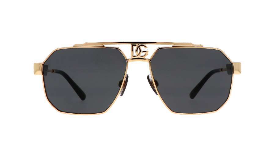 Sonnenbrille Dolce & Gabbana Dark sicily DG2294 02/87 59-15 Gold auf Lager