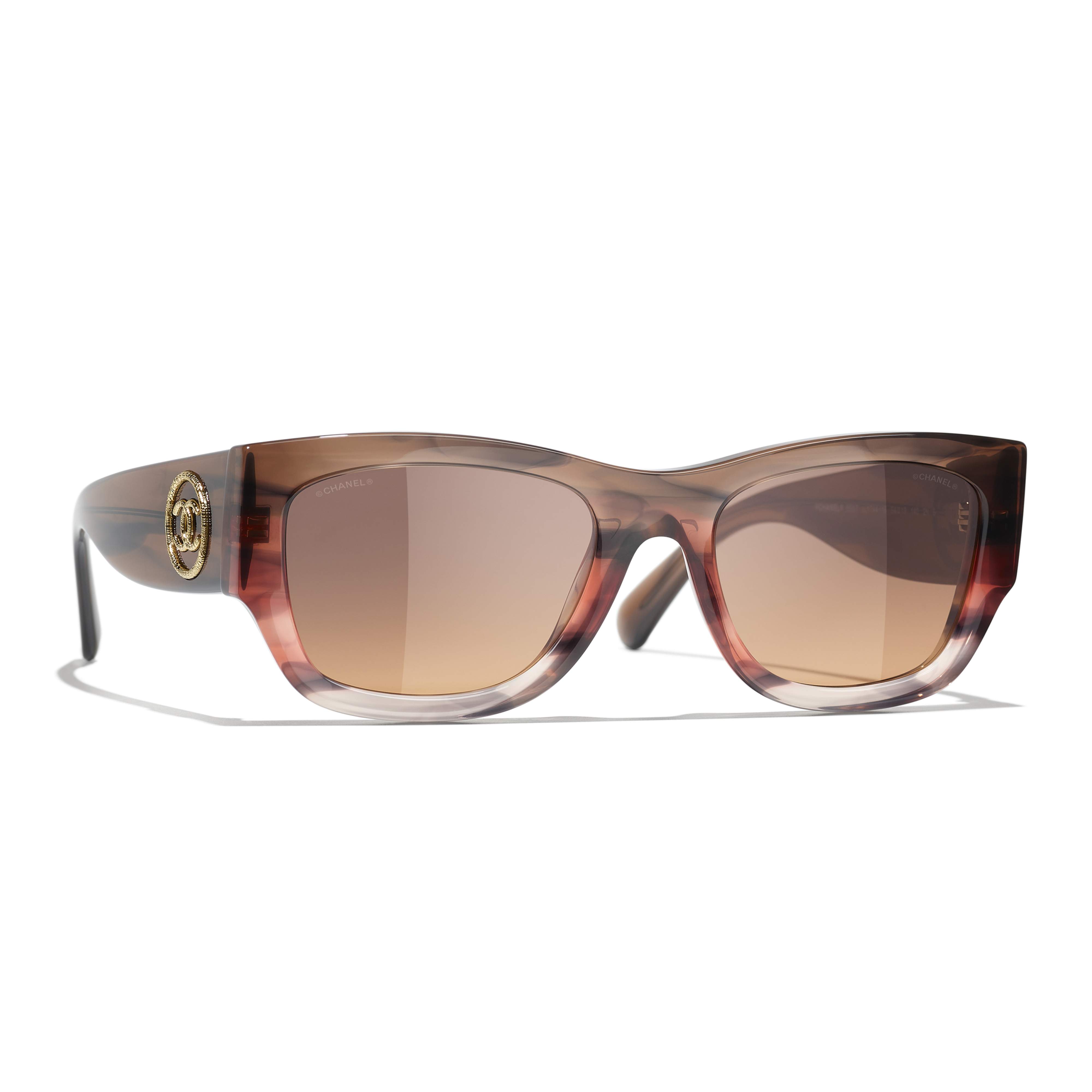 chanel sunglasses brown gradient