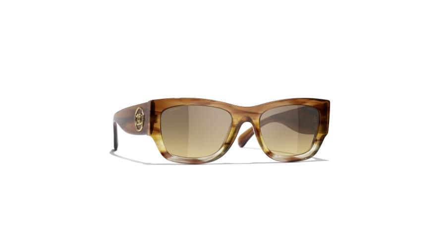 Sunglasses CHANEL CH5507 174511 54-19 Brown Gradient Yellow in stock