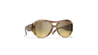 Sunglasses CHANEL CH5508 174311 56-18 Brown Gradient Olive in stock