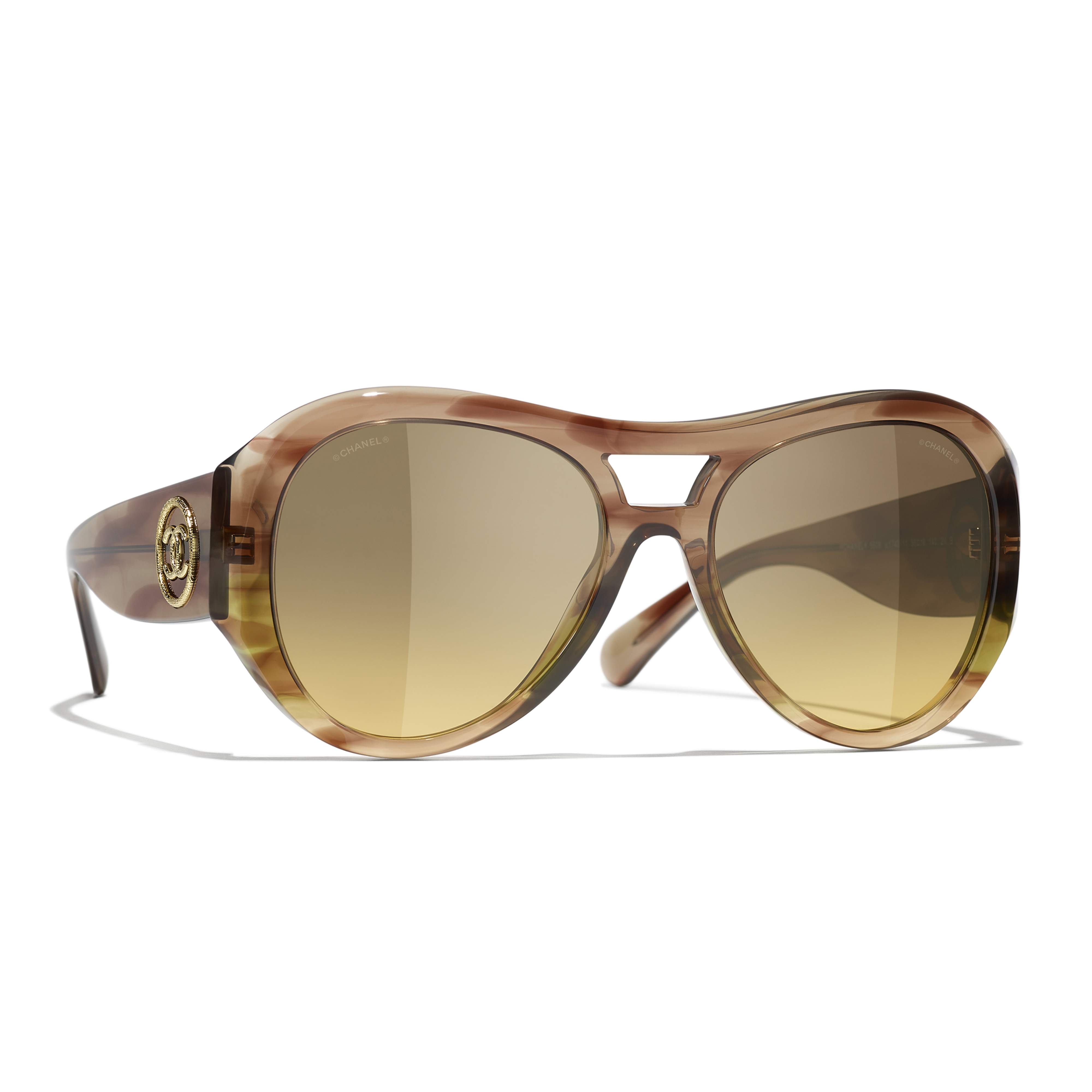 Sunglasses CHANEL CH5508 174311 56-18 Brown Gradient Olive in stock, Price  262,50 €