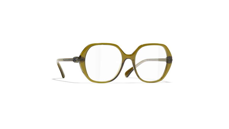 Eyeglasses CHANEL CH3458 1742 52-18 Olive in stock
