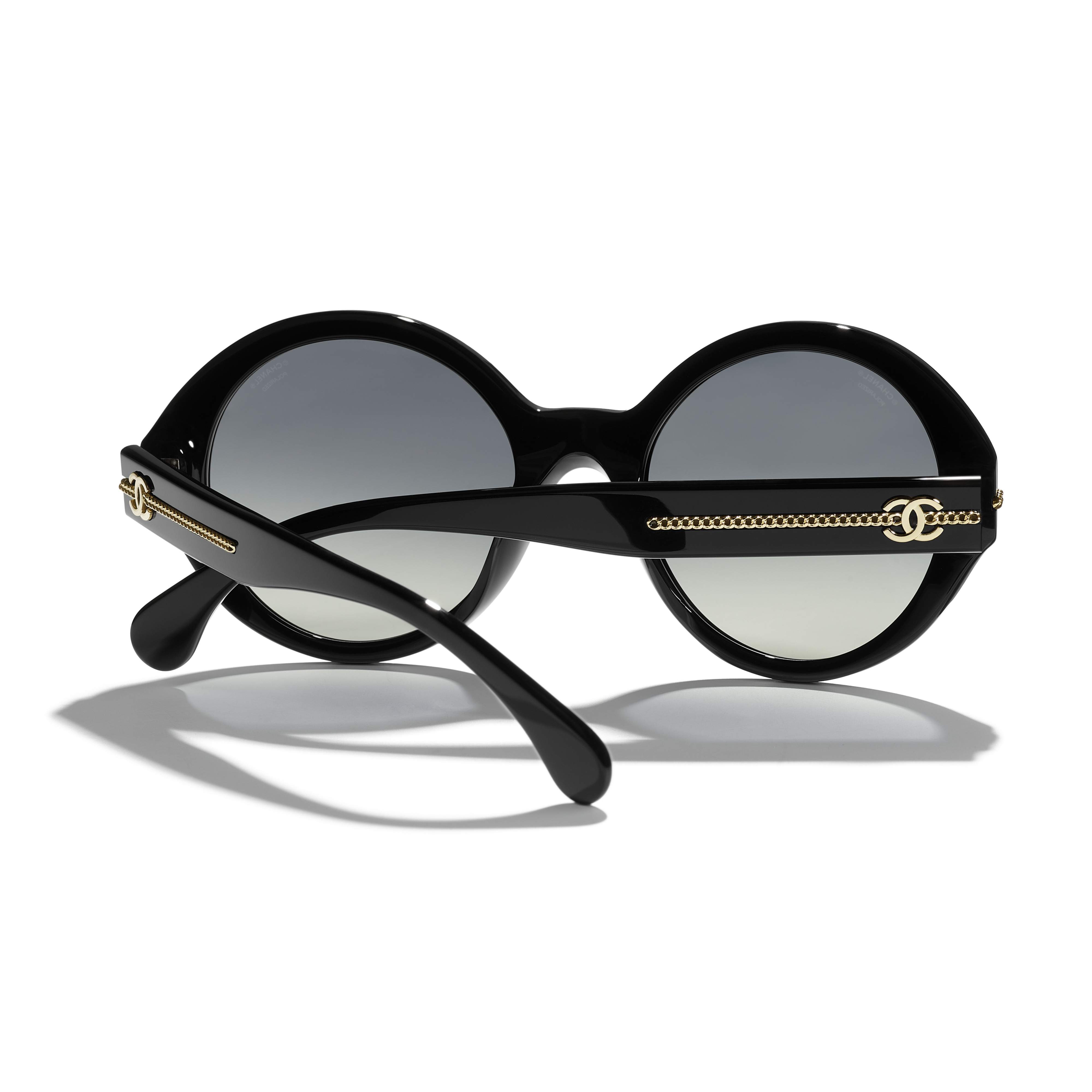 Chanel Silver/Silver Gradient 4226 Round Sunglasses Chanel