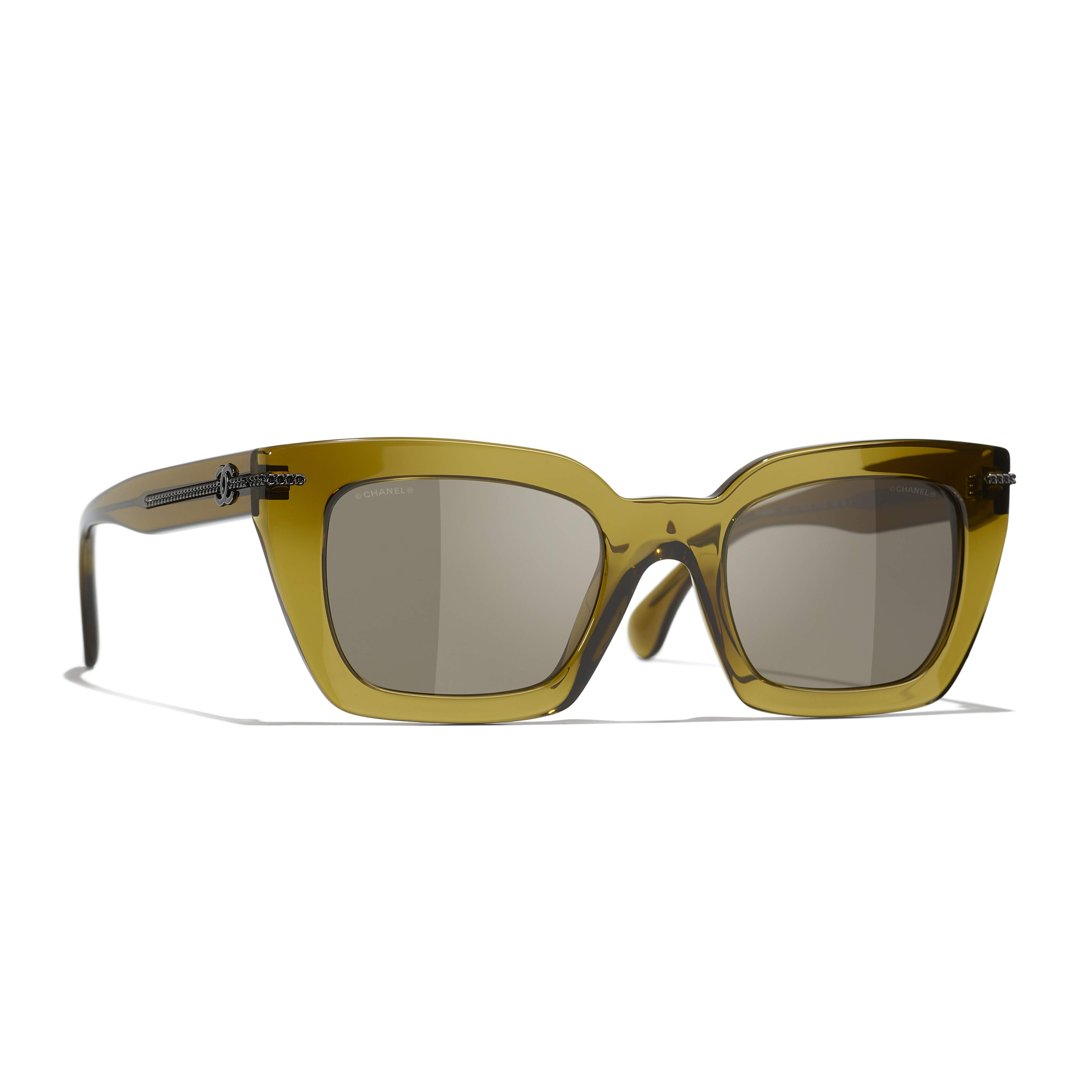 Sunglasses CHANEL CH5509 1742/3 51-22 Olive in stock | Price 262 
