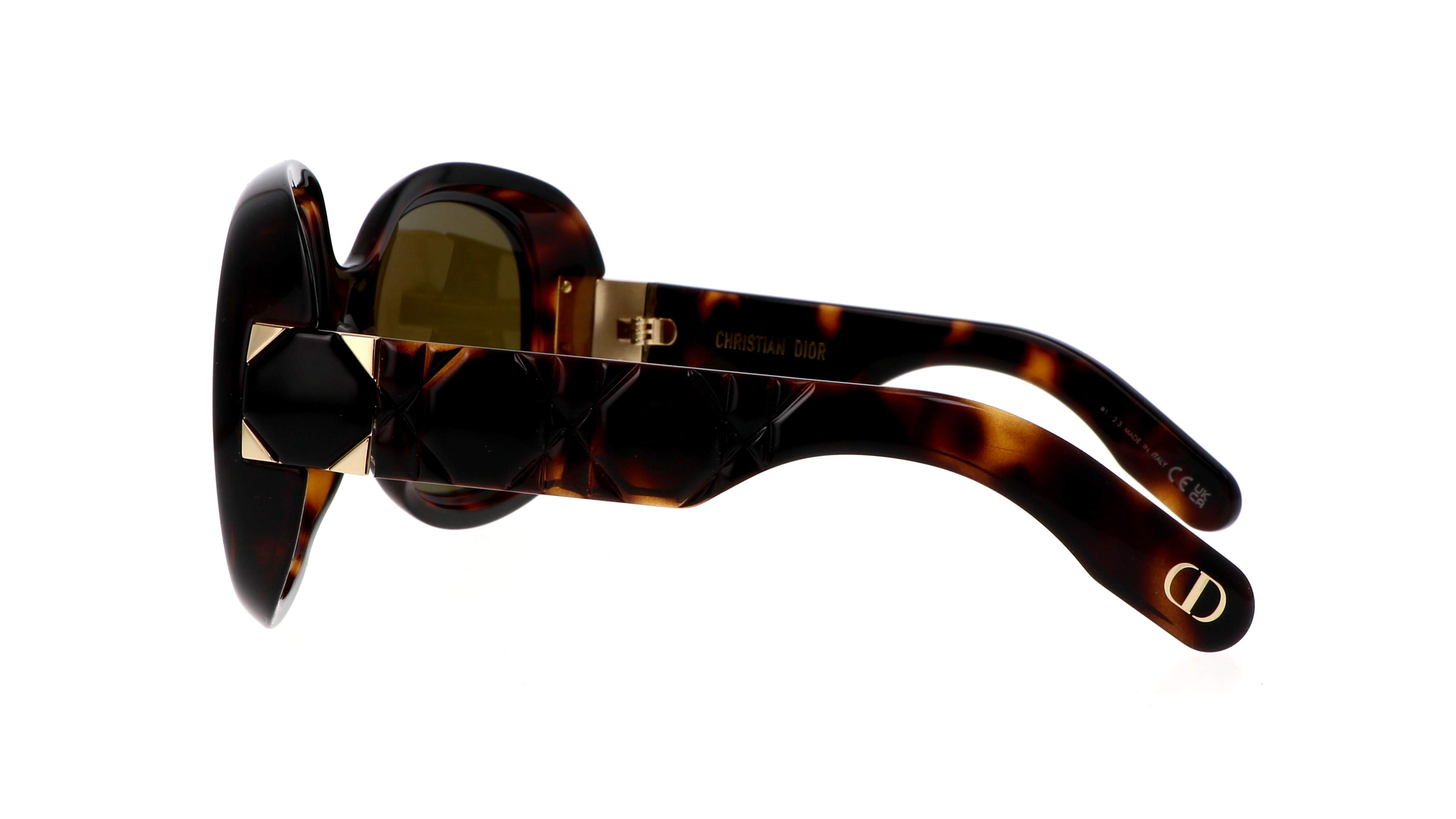 Lady 95.22 R2I Brown Tortoiseshell-Effect Rounded Sunglasses