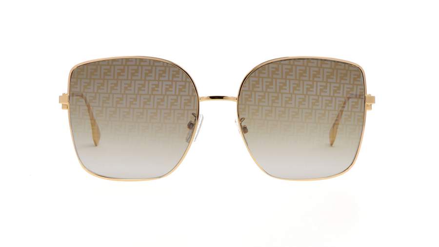 Sonnenbrille FENDI Baguette FE40013U 31Z 59-18 Gold auf Lager