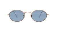 Ray-Ban Oval RB3547 9202/S2 51-21 Rose Gold