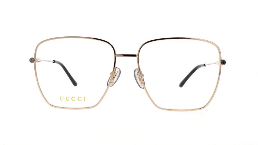 Lunettes de vue Gucci Gg logo GG1414O 001 58-16 Gold en stock