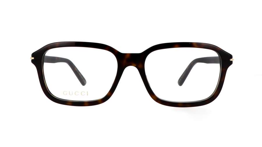 Eyeglasses Gucci Lettering GG1446O 002 56-18 Havana Brown in stock
