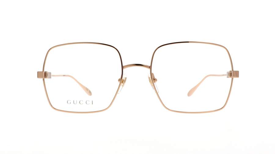 Brille Gucci Lettering GG1434O 002 55-19 Gold auf Lager