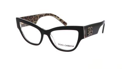 Occhiali da vista Dolce & Gabbana DG3378 3299 53-17 Black On Leo Brown in stock