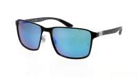 Ray-Ban RB3721CH 9144/A1 59-17 Black on Silver