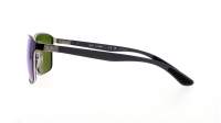 Ray-Ban RB3721CH 9144/A1 59-17 Black on Silver