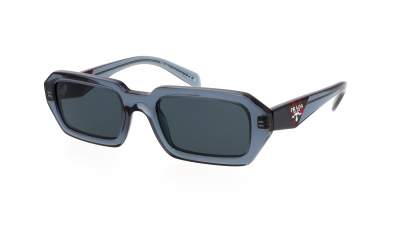 Sunglasses Prada PR A12S 19O70B 52-21 Transparent Blue in stock