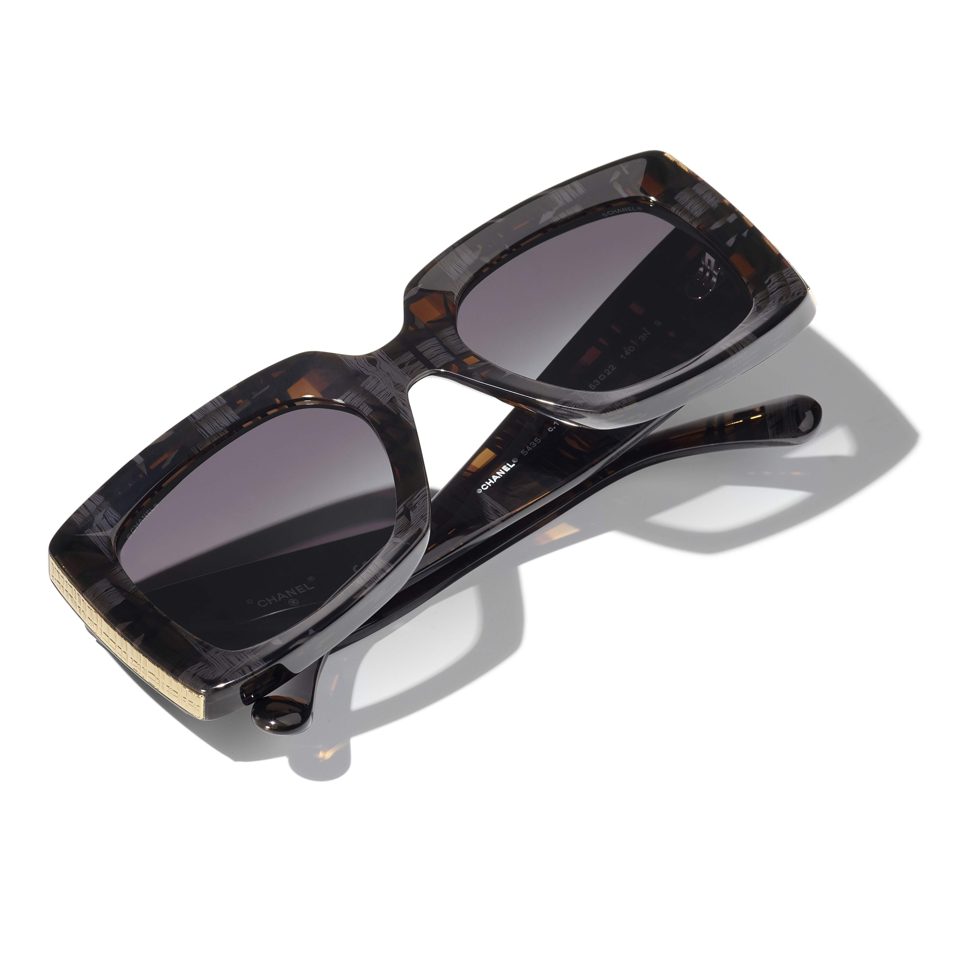 Sunglasses CHANEL Tweed CH5435 1667/S6 53-22 Brown Grey in stock, Price  316,67 €