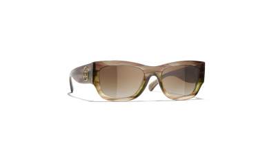 Sunglasses CHANEL CH5507 1743/S5 54-19 Brown Gradient Olive in stock
