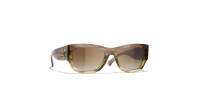 CHANEL CH5507 1743/S5 54-19 Brown Gradient Olive