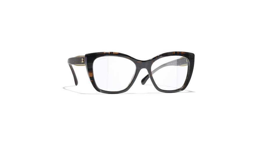 Eyeglasses CHANEL CH3460 1667 50-17 Black Tweed in stock