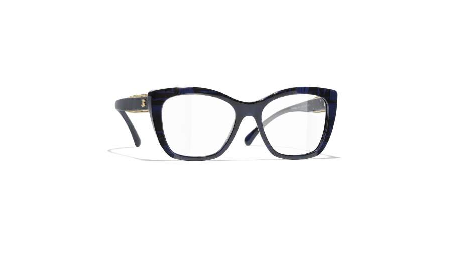 Eyeglasses CHANEL CH3460 1669 52-17 Blue Tweed in stock