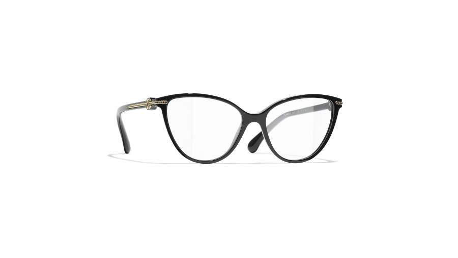 Eyeglasses CHANEL Chaîne CH3457 C622 55-16 Black in stock