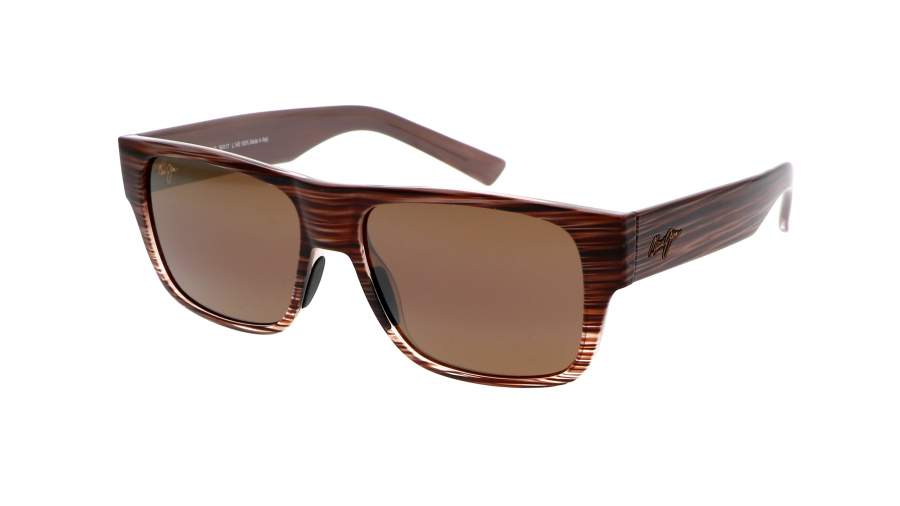 Maui Jim Brown Tortoiseshell Sunglasses with Protective Case Maui Jim OPIO Tortoise Amber POLARIZED Bronze Rectangular  main image 3