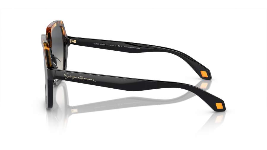 Giorgio Armani Sunglasses AR8193-U 5875/19 Yellow Havana Black w/ Grey Gradient Sunglasses Giorgio Armani AR8193U 5875/19 55-17 Tortoise in  main image 3