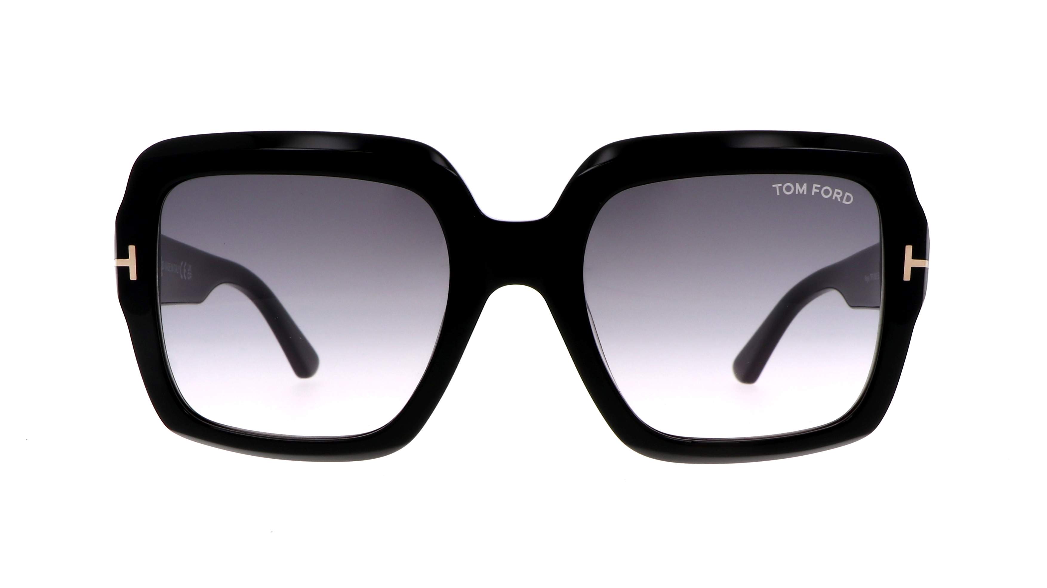 Lunettes De Soleil Tom Ford TF1045-P 62F - Véritable Corne Marron, Jante épaisse - Collection Privée