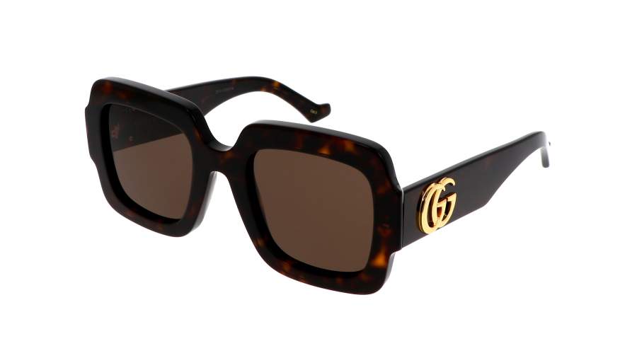 Gucci Oversize Square Frame Sunglasses Tortoiseshell (691318 J0740 2323) in  Acetate with Gold-tone - US