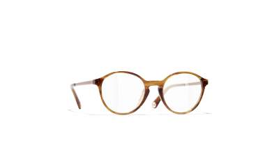 Brille CHANEL CH3468U 1753 49-19 Brown Stripped auf Lager