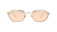 Gucci Gg logo GG1593S 002 56-18 Złoto