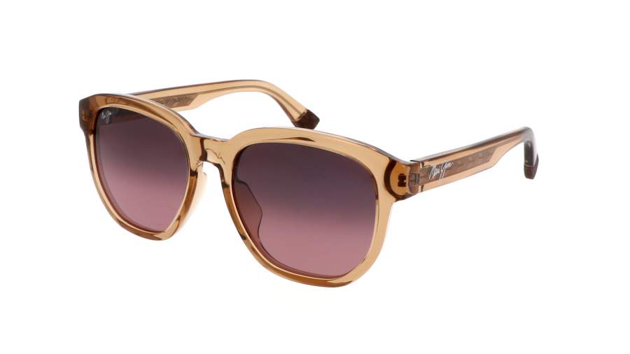 Occhiali da sole Maui Jim Akahai asian fit RS646-01 56-18 Shiny trans light brown in stock