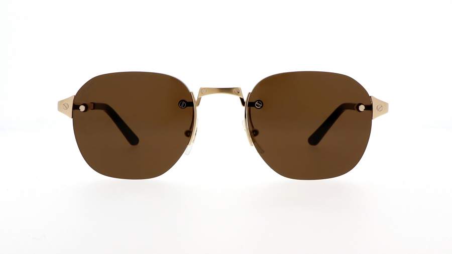 Sunglasses Cartier Core range CT0459S 002 51-21 Gold in stock