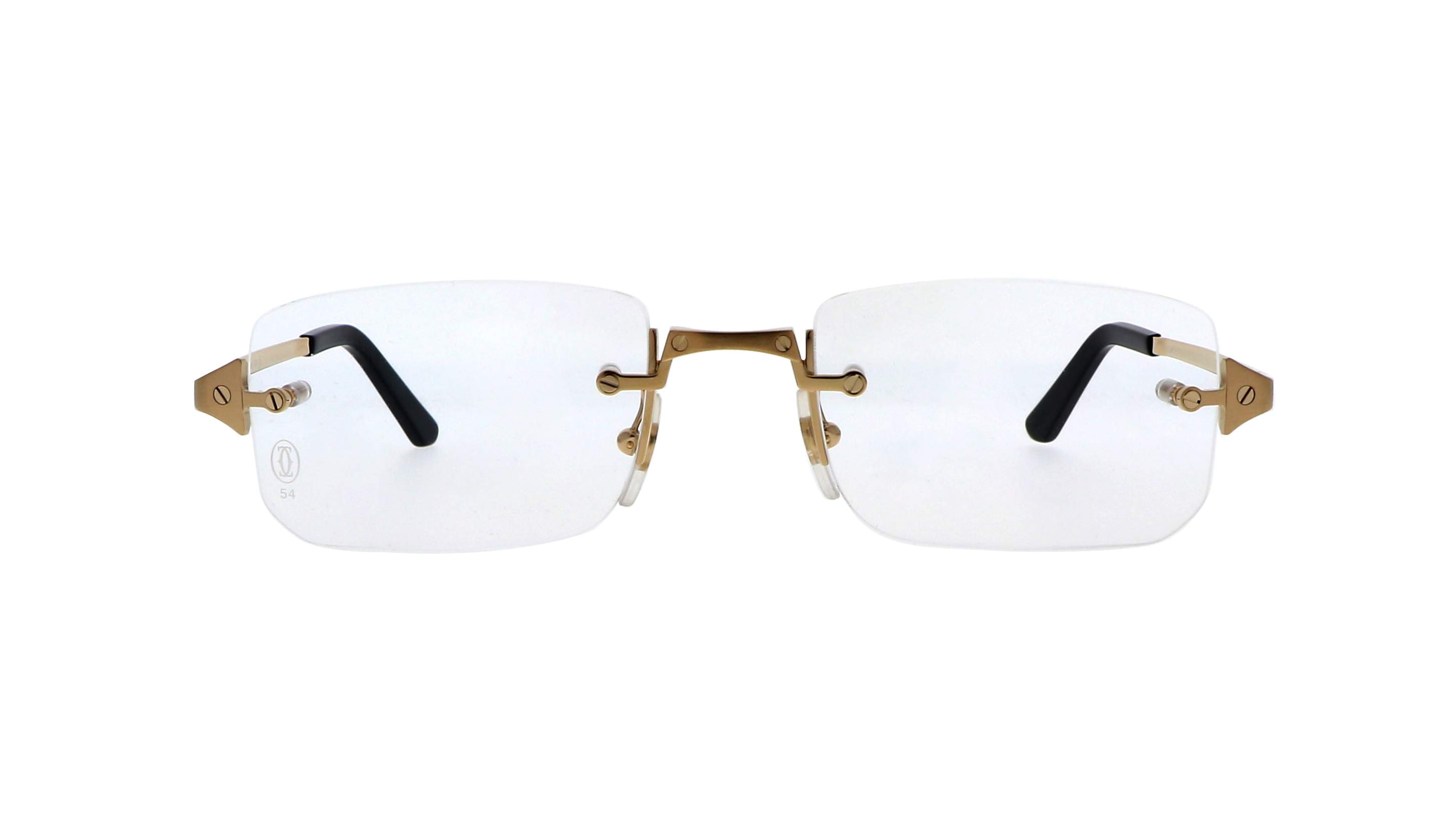 21:54 Lunettes de vue Cartier Santos de Cartier CT0479O 001 54-21 Or ...