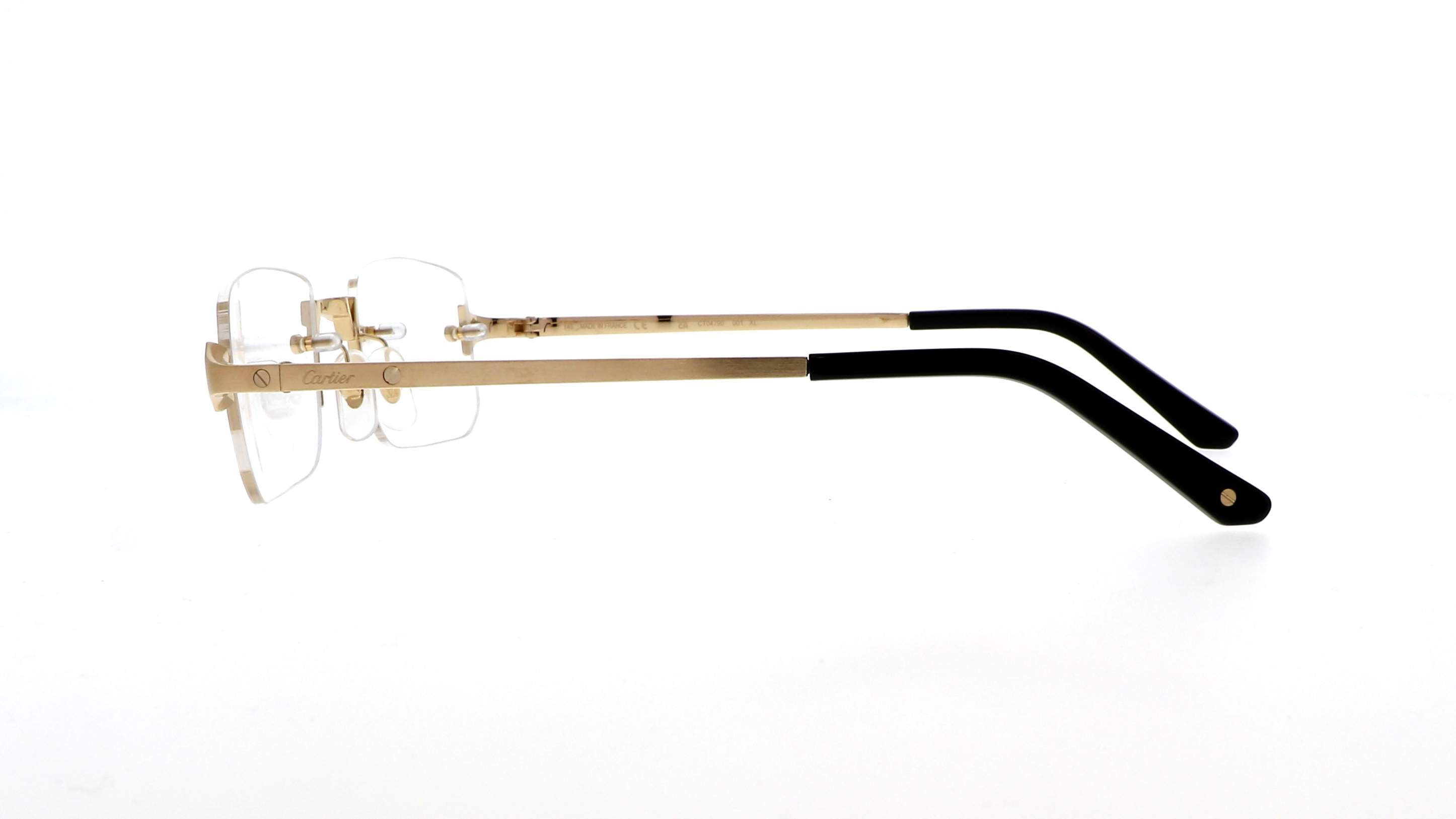 21:54 Lunettes de vue Cartier Santos de Cartier CT0479O 001 54-21 Or ...