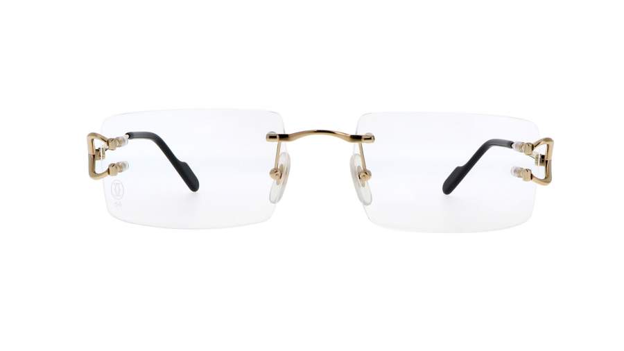 Eyeglasses Cartier Core range CT0488O 001 56-19 Orange in stock