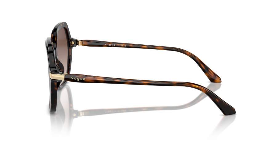 Vogue VO5561S Tortoise Sunglasses 56/19 Brown Gradient New w/ Tags Vogue VO5561S with Pink Tortoise Frame and Gradient Brown  main image 3