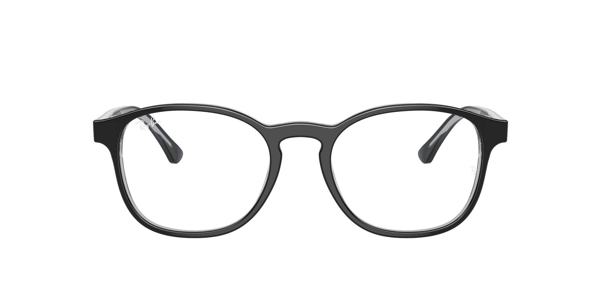 Transparent Op Brillen Ray-Ban RX5417 RB5417 8367 52-19 Dark Gray On Transparent op ...