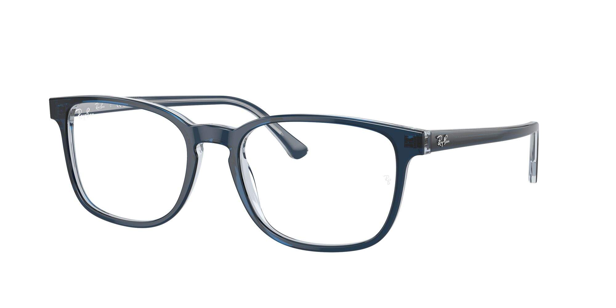 Eyeglasses Ray-Ban RX5418 RB5418 8324 56-19 Blue On Transparent Blue in ...