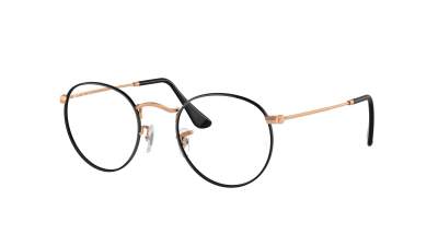 Eyeglasses Ray-Ban Round metal Optics RX3447V RB3447V 3173 50-21 Black On Rosegold in stock