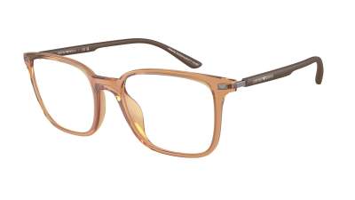 Eyeglasses Emporio Armani EA3242U 6110 52-19 Shiny Transparent Brown in stock