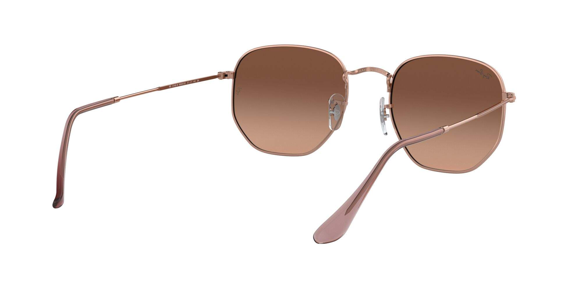 21:54 Sunglasses Ray-Ban Hexagonal RB3548N 9069/A5 54-21 Copper in stock ...