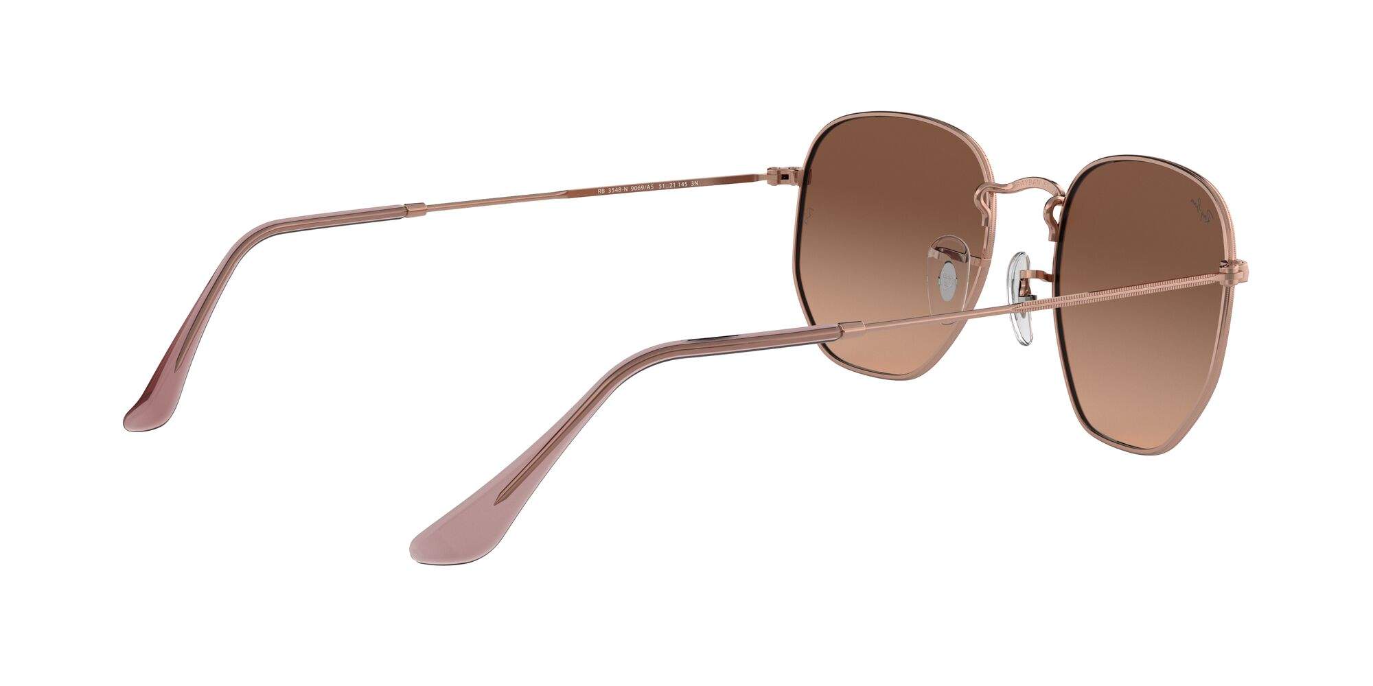 21:54 Sunglasses Ray-Ban Hexagonal RB3548N 9069/A5 54-21 Copper in stock ...