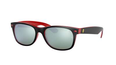 Ray-Ban New wayfarer Scuderia Ferrari RB2132M F638/30 55-18 Matte Black On Red
