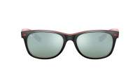 Ray-Ban New wayfarer Scuderia Ferrari RB2132M F638/30 55-18 Matte Black On Red